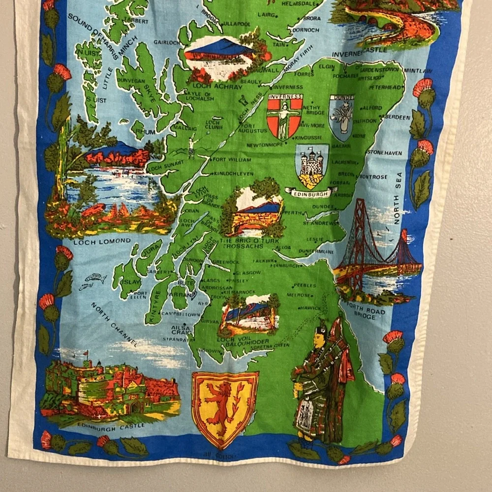 Scotland map wall tapestry